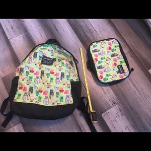 Minecraft Bookbag & Lunchbox